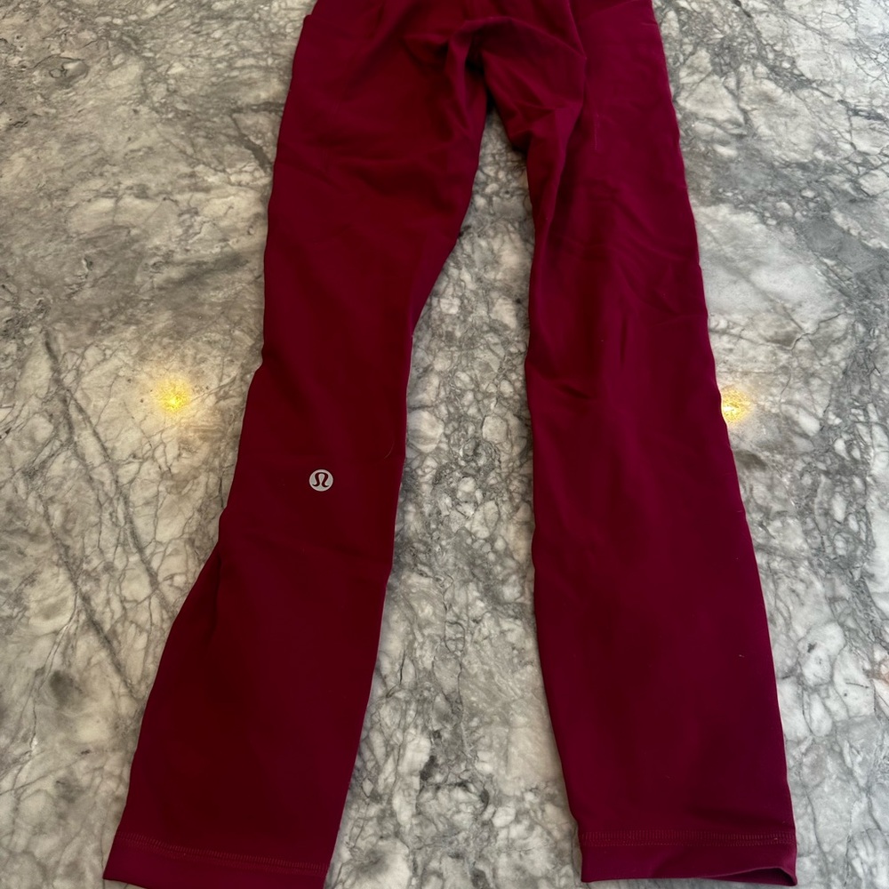 Lululemon reddish orange Yoga Pants